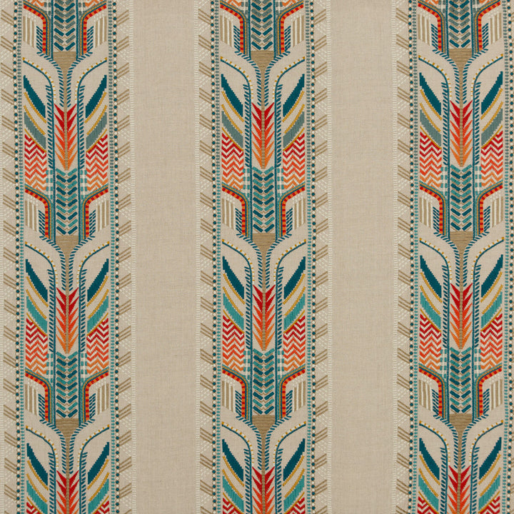 Trebizond Teal by G P & J Baker Designer Fabric EAST TO WEST LINEN - 100% India - Horizontal: 16.548 and Vertical: 15.366 49.644 - Swanky Fabrics -