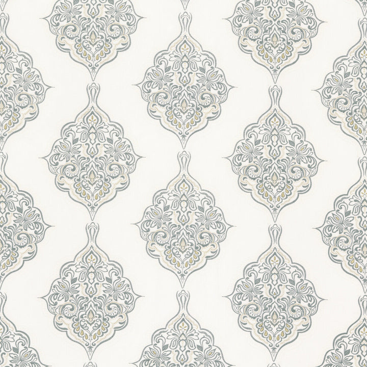 Montacute Soft Blue by G P & J Baker Designer Fabric KESWICK EMBROIDERIES LINEN - 74%;POLYESTER - 20%;RAYON - 6% India - Horizontal: 26.004 and Vertical: 19.7 52.008 - Swanky Fabrics -