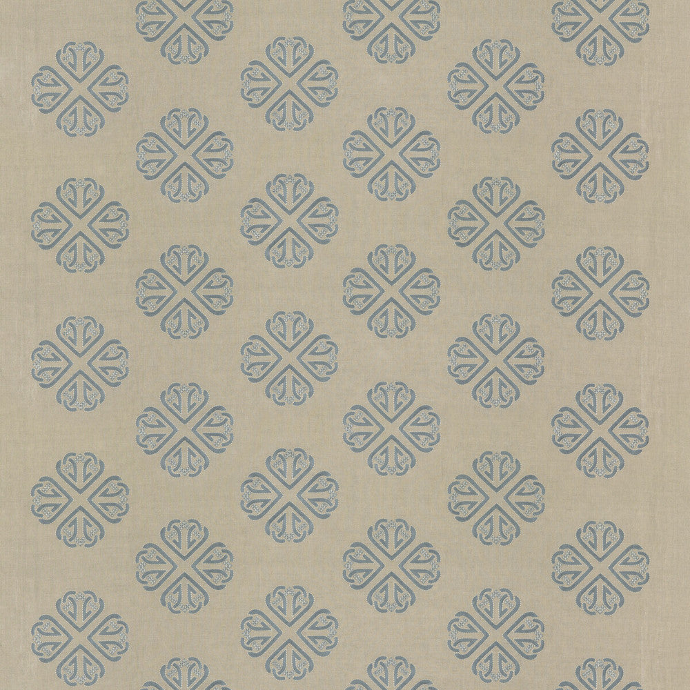 Kersloe Soft Blue by G P & J Baker Designer Fabric KESWICK EMBROIDERIES LINEN - 57%;POLYESTER - 38%;RAYON - 5% India - Horizontal: 17.73 and Vertical: 11.82 53.19 - Swanky Fabrics -