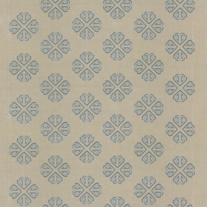 Kersloe Soft Blue by G P & J Baker Designer Fabric KESWICK EMBROIDERIES LINEN - 57%;POLYESTER - 38%;RAYON - 5% India - Horizontal: 17.73 and Vertical: 11.82 53.19 - Swanky Fabrics -