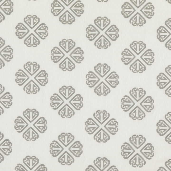 Kersloe Soft Grey by G P & J Baker Designer Fabric KESWICK EMBROIDERIES LINEN - 57%;POLYESTER - 38%;RAYON - 5% India - Horizontal: 17.73 and Vertical: 11.82 53.19 - Swanky Fabrics -