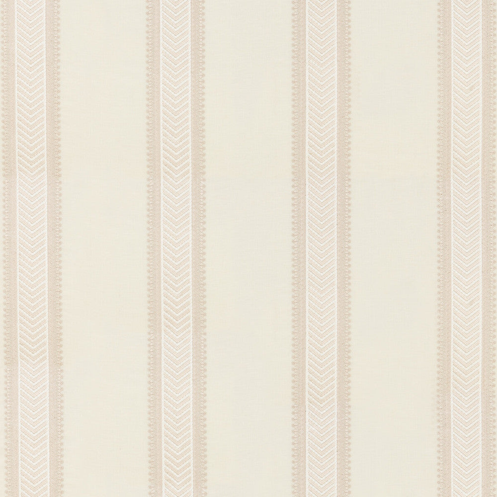 Kerris Stripe Ivory/Stone by G P & J Baker Designer Fabric ARTISAN II LINEN - 54%;VISCOSE - 24%;SPUN VISCOSE - 13%;SPUN POLYESTER - 9% India - Horizontal: 12.411 and Vertical: - 49.644 - Swanky Fabrics -