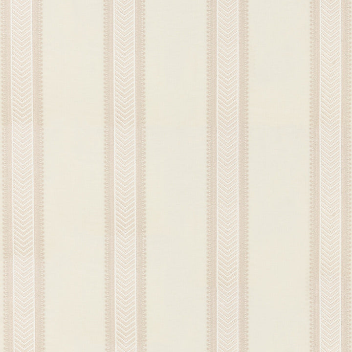 Kerris Stripe Ivory/Stone by G P & J Baker Designer Fabric ARTISAN II LINEN - 54%;VISCOSE - 24%;SPUN VISCOSE - 13%;SPUN POLYESTER - 9% India - Horizontal: 12.411 and Vertical: - 49.644 - Swanky Fabrics -