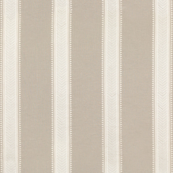 Kerris Stripe Dove by G P & J Baker Designer Fabric ARTISAN II LINEN - 54%;VISCOSE - 24%;SPUN VISCOSE - 13%;SPUN POLYESTER - 9% India Horizontal: 12.411 and Vertical: 49.644 - Swanky Fabrics -