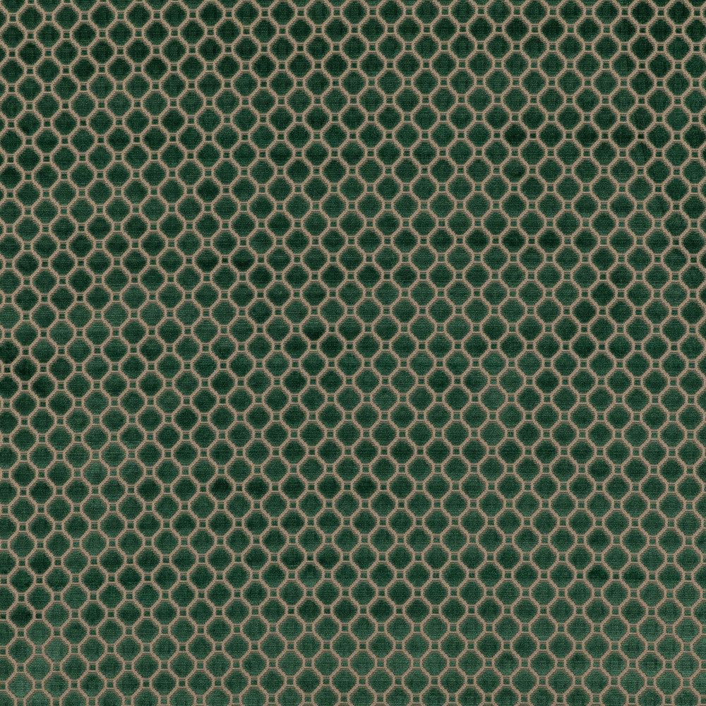 Indus Velvet Emerald by G P & J Baker Designer Fabric COROMANDEL VELVETS VISCOSE - 100% Belgium HEAVY Horizontal: 1.379 and Vertical: 1.379 53.978 - Swanky Fabrics -