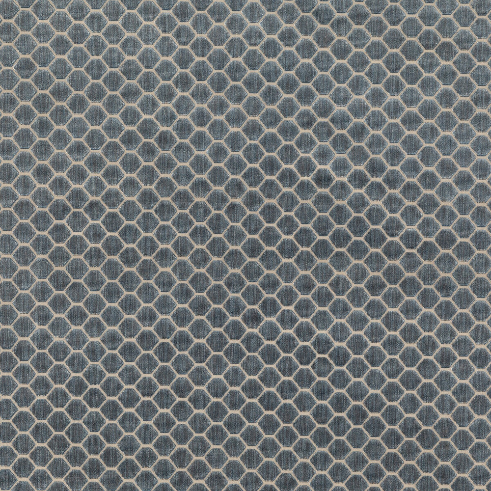 Swanbourne Blue by G P & J Baker Designer Fabric ESSENTIAL COLOURS II VISCOSE - 64%;COTTON - 19%;POLYESTER - 17% Belgium HEAVY Horizontal: 1.773 and Vertical: 1.182 54.372 - Swanky Fabrics -