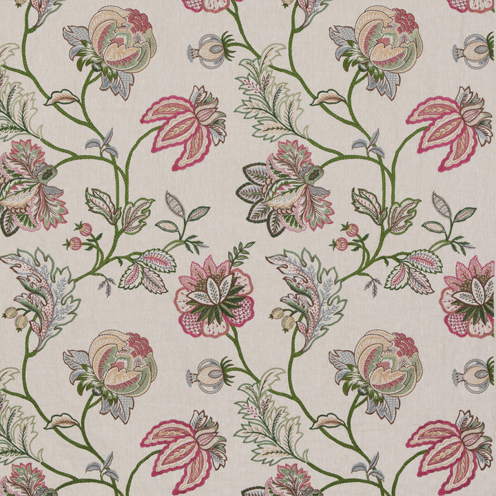 Agra Fuchsia by G P & J Baker Designer Fabric CASPIAN VISCOSE - 60%;LINEN - 26%;RAYON - 14% India Horizontal: 25.216 and Vertical: 30.338 50.432 - Swanky Fabrics -