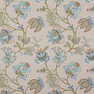 Agra Teal by G P & J Baker Designer Fabric