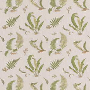 Ferns Embroidery Green/Natural BF10991.3.0 By G P & J Baker Designer Fabric