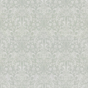 Fritillerie Embroidery Aqua by G P & J Baker Designer Fabric