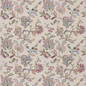 Langley Red/Blue BF11028.1.0 By G P & J Baker Designer Fabric
