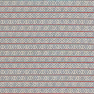 Burford Stripe Red/Blue BF11034.1.0 By G P & J Baker Designer Fabric