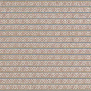 Burford Stripe Coral/Aqua BF11034.3.0 By G P & J Baker Designer Fabric