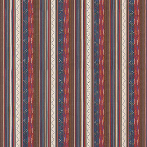 Runaway Indigo/Red BF11060.2.0 By G P & J Baker Designer Fabric