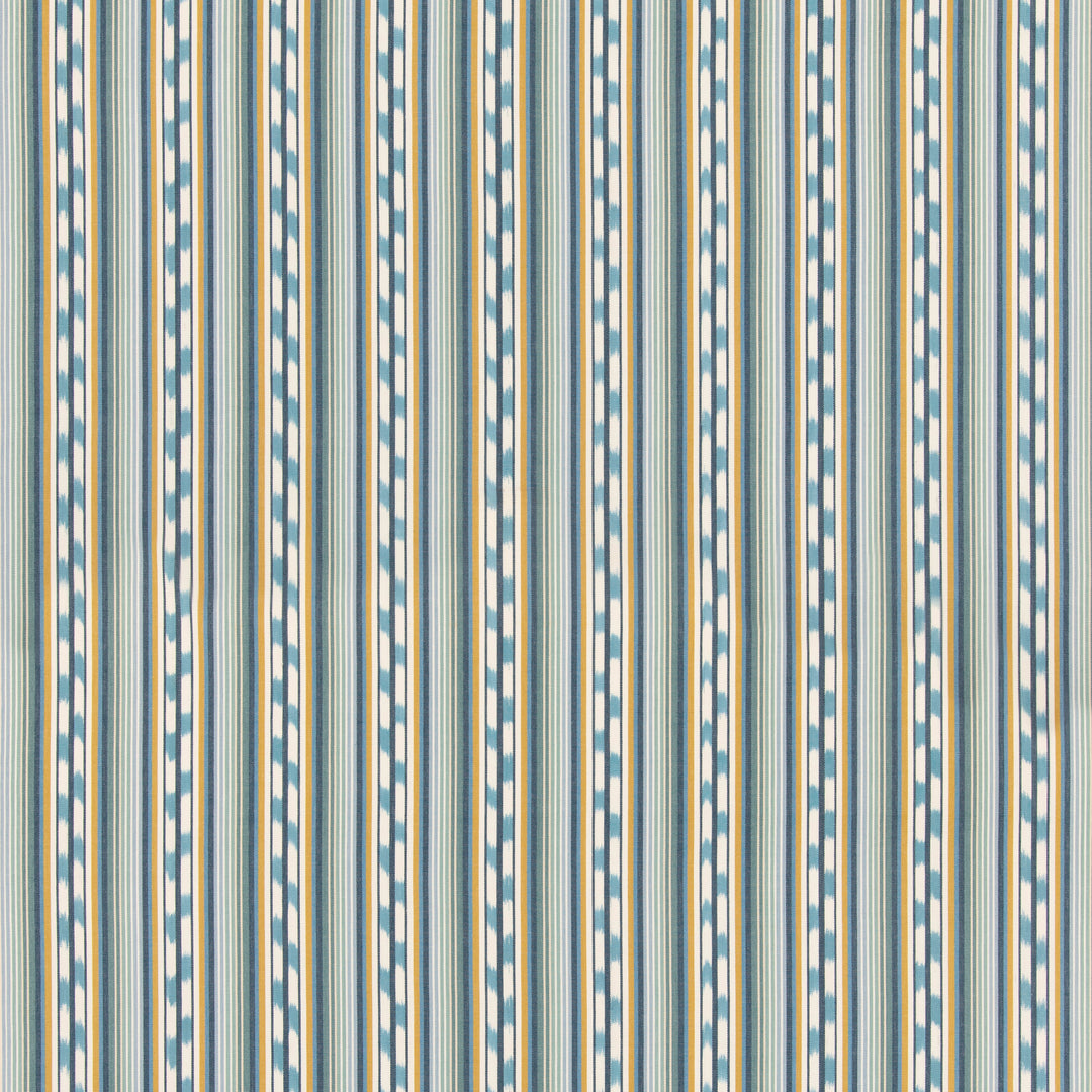Halki Stripe - Teal/Ochre BF11081.1.0 by G P & J Baker Designer Fabric