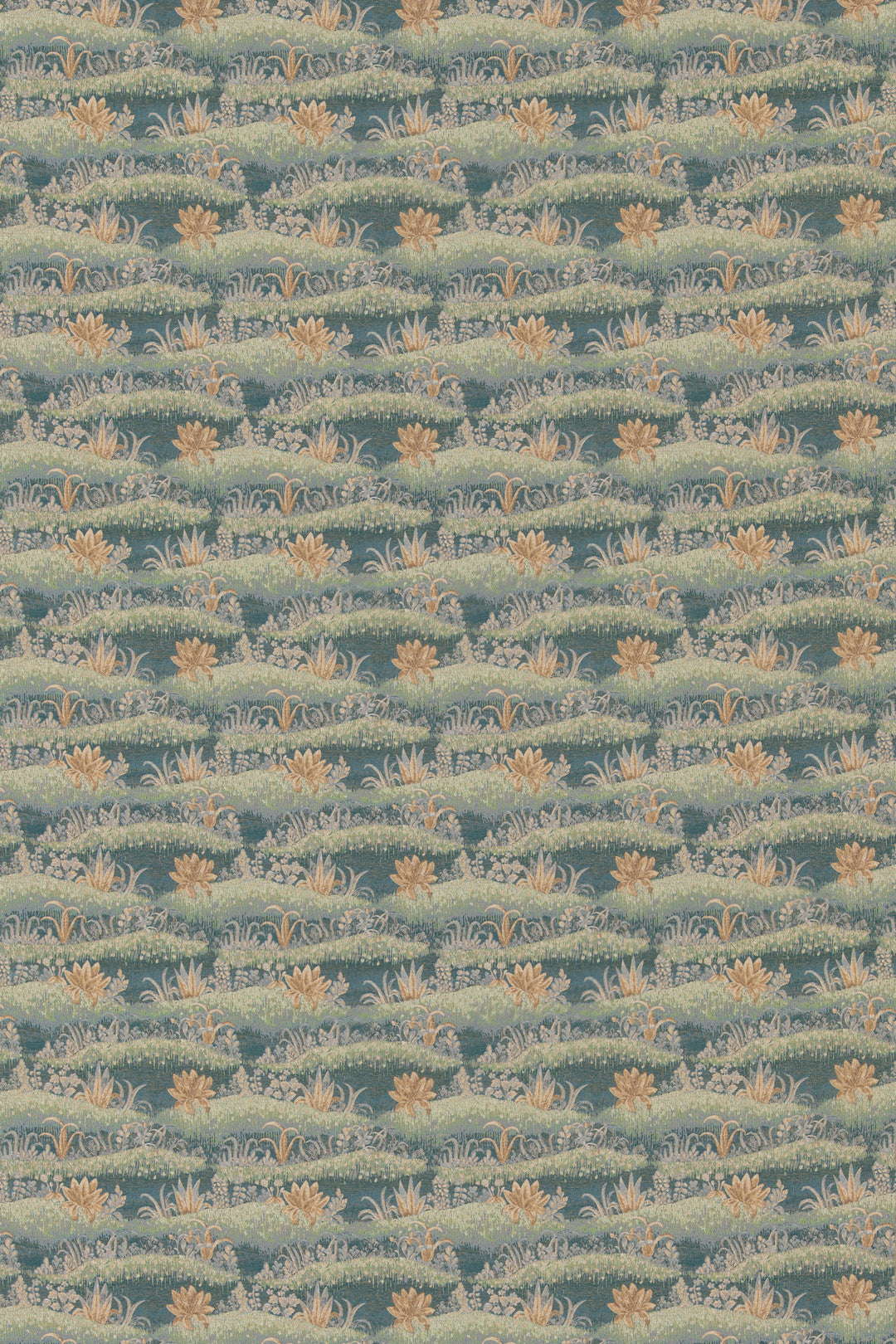 Garden Tapestry - Teal BF11098.1.0 by G P & J Baker Designer Fabric