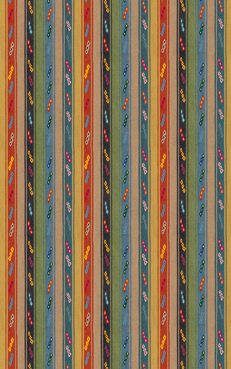 Tip Toe - Teal/Spice BF11128.5.0 by G P & J Baker Designer Fabric