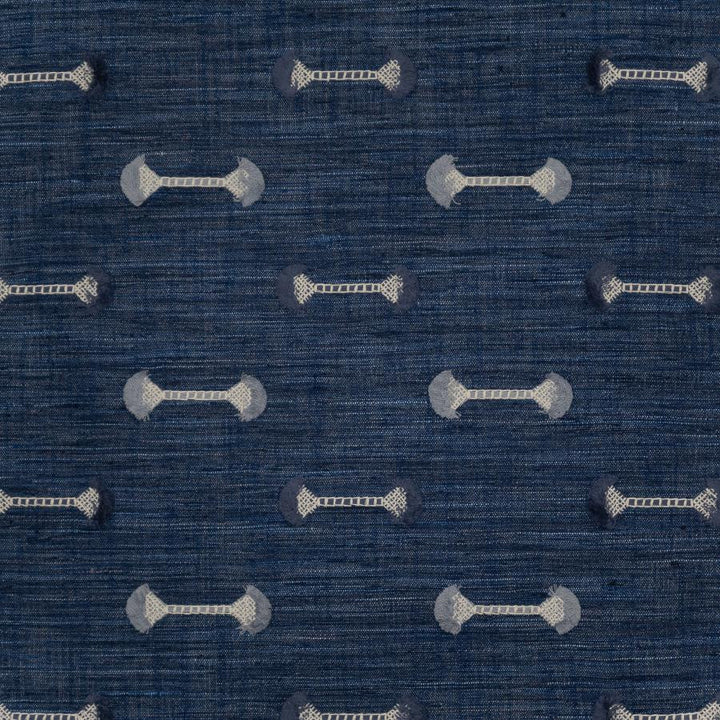 Barbell # 122 Cobalt by Maxwell Designer Fabric Color Theory-Vol. Ix Pacific BASE: 100% POLYESTER
EMB: 100% COTTON INDIA V-4.6" H-6.8" 54" - Swanky Fabrics -