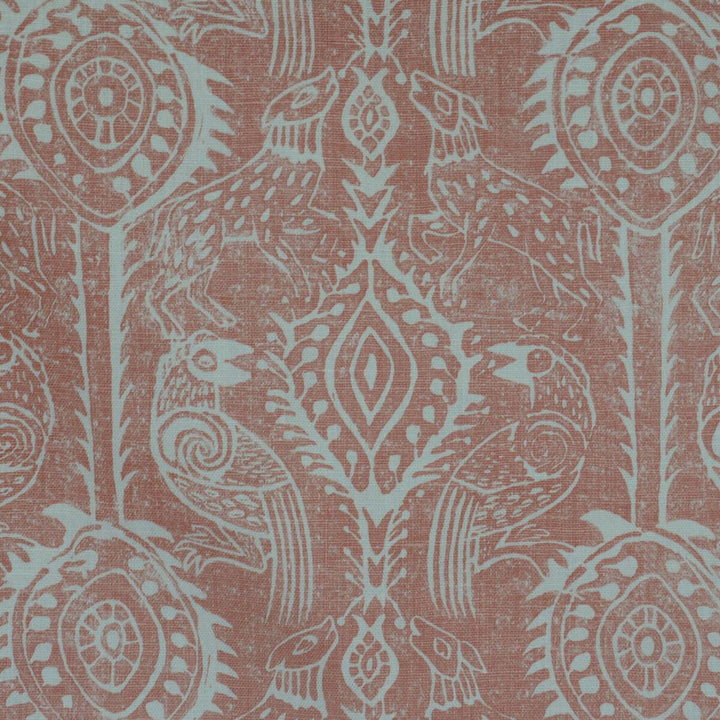 Beasties Coral by Lee Jofa Designer Fabric BLITHFIELD LINEN - 100% United Kingdom Horizontal: 42.5 and Vertical: 21 54 - Swanky Fabrics -