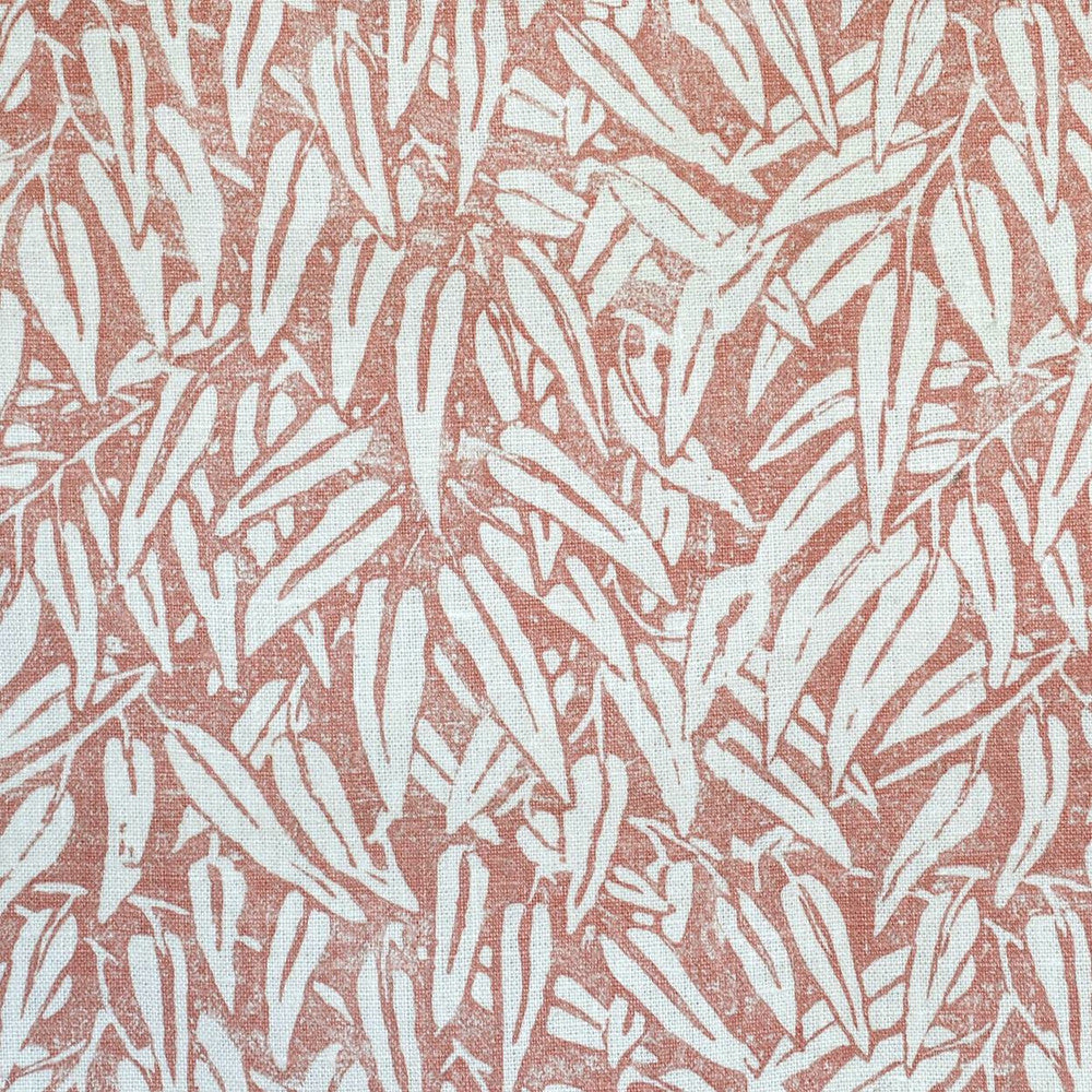 Willow Coral by Lee Jofa Designer Fabric BLITHFIELD LINEN - 100% United Kingdom - Horizontal: 21 and Vertical: 22 52.75 - Swanky Fabrics -