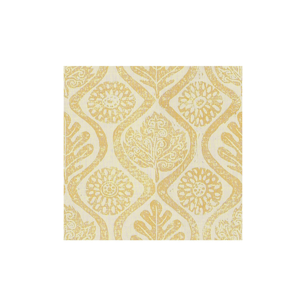 Oakleaves Yellow by Lee Jofa Designer Fabric BLITHFIELD LINEN - 100% United Kingdom - Horizontal: 44 and Vertical: 31.75 51 - Swanky Fabrics -