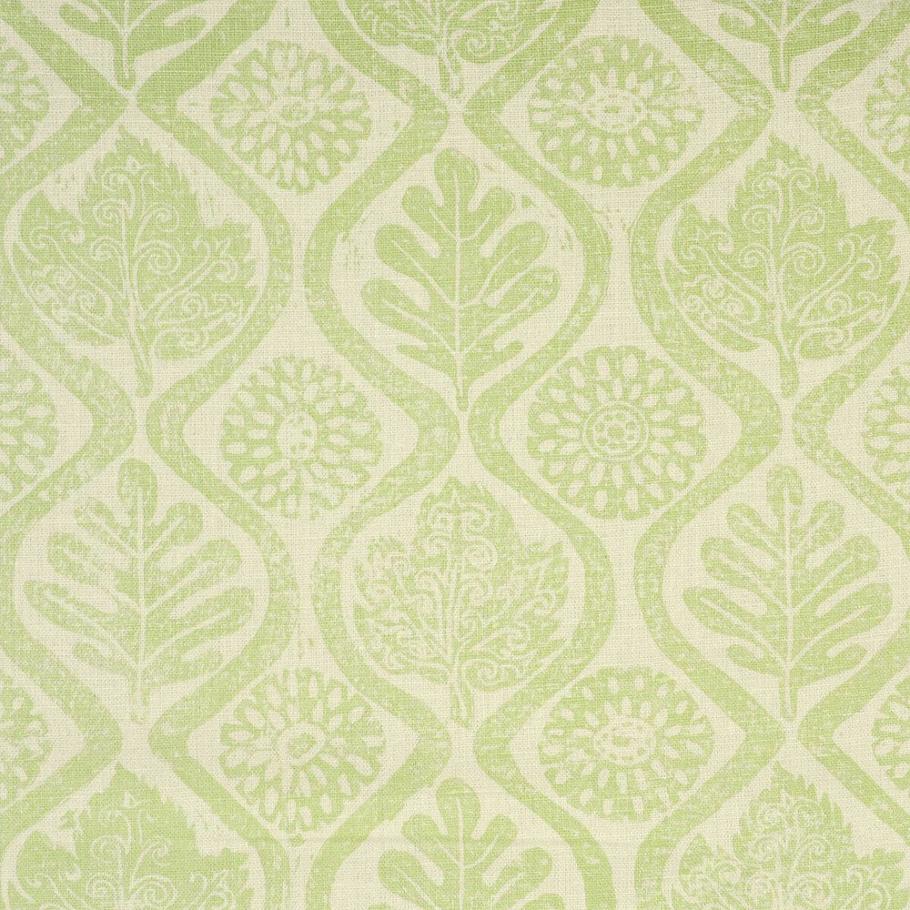 Oakleaves Lime by Lee Jofa Designer Fabric BLITHFIELD LINEN - 100% United Kingdom Horizontal: 44 and Vertical: 31.75 51 - Swanky Fabrics -