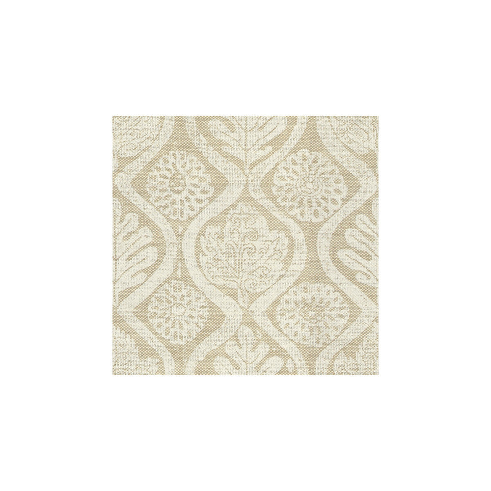 Oakleaves White/Oat by Lee Jofa Designer Fabric BLITHFIELD LINEN - 100% United Kingdom Horizontal: 33 and Vertical: 33 51 - Swanky Fabrics -