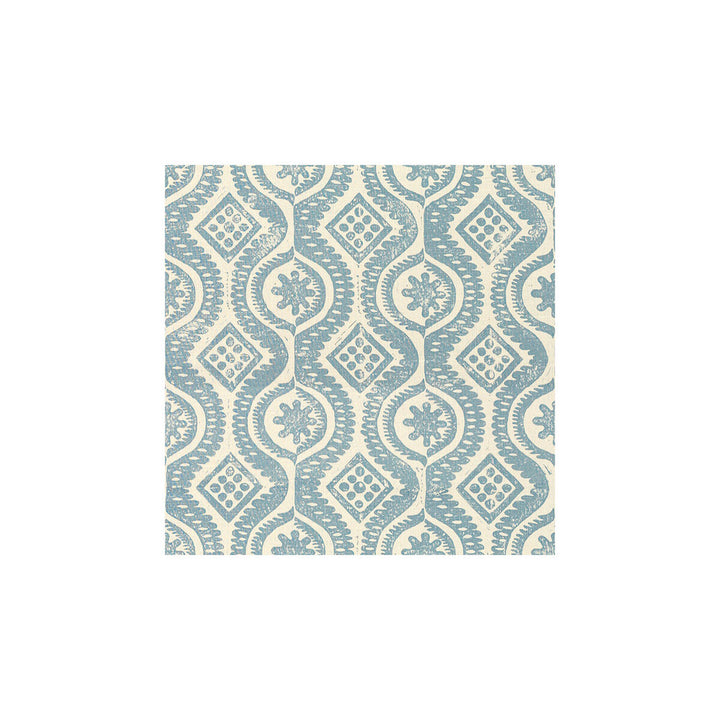Damask Blue by Lee Jofa Designer Fabric BLITHFIELD LINEN - 100% United Kingdom - Horizontal: 23 and Vertical: 22 53.5 - Swanky Fabrics -