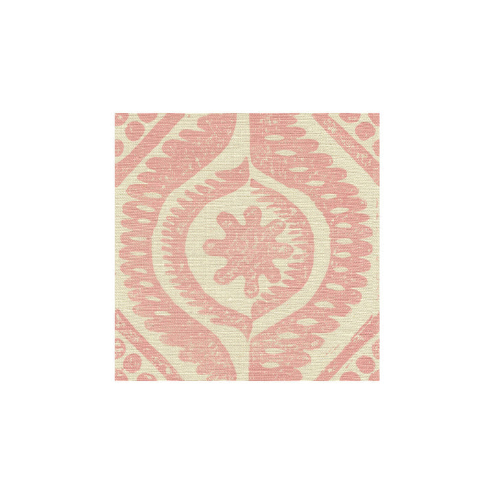 Damask Pink by Lee Jofa Designer Fabric BLITHFIELD LINEN - 100% United Kingdom Horizontal: 23 and Vertical: 22 53.5 - Swanky Fabrics -