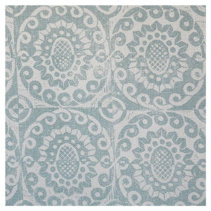 Pineapple On Oyster Aqua by Lee Jofa Designer Fabric