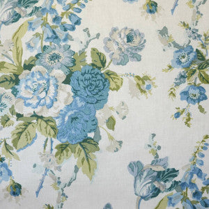Grenville Glazed Chintz Blue/Green by Lee Jofa Designer Fabric