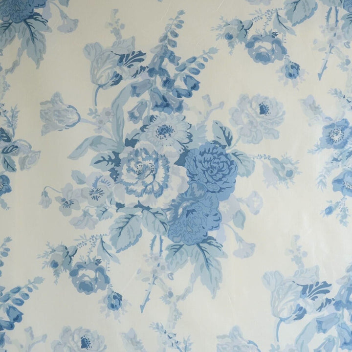 Grenville Glazed Chintz Blue by Lee Jofa Designer Fabric BLITHFIELD COTTON - 100% Thailand Horizontal: 33 and Vertical: 33 54.25 - Swanky Fabrics -