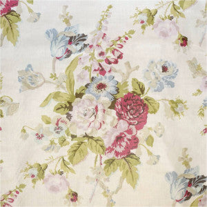 Grenville Glazed Chintz Pink/Green by Lee Jofa Designer Fabric
