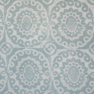 Pineapple On Oatmeal Aqua by Lee Jofa Designer Fabric