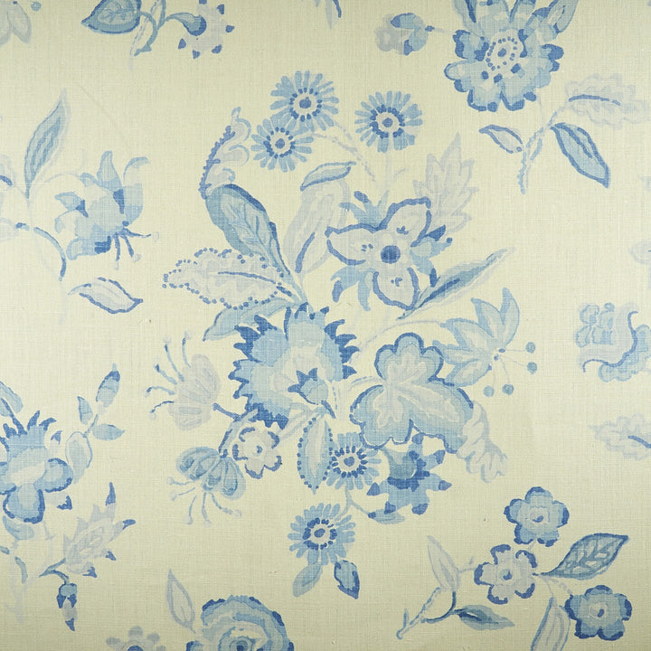 Hadleigh Blue by Lee Jofa Designer Fabric BLITHFIELD LINEN - 100% United Kingdom Horizontal: 27 and Vertical: 27.75 54.75 - Swanky Fabrics -