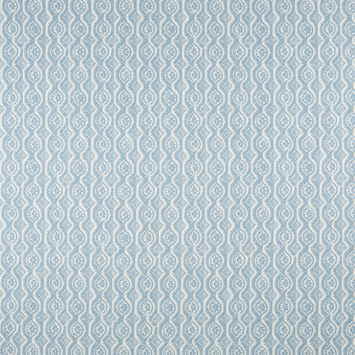 Small Damask Blue by Lee Jofa Designer Fabric BLITHFIELD LINEN - 88%;POLYAMIDE - 12% United Kingdom Horizontal: 5.375 and Vertical: 8.375 54 - Swanky Fabrics -
