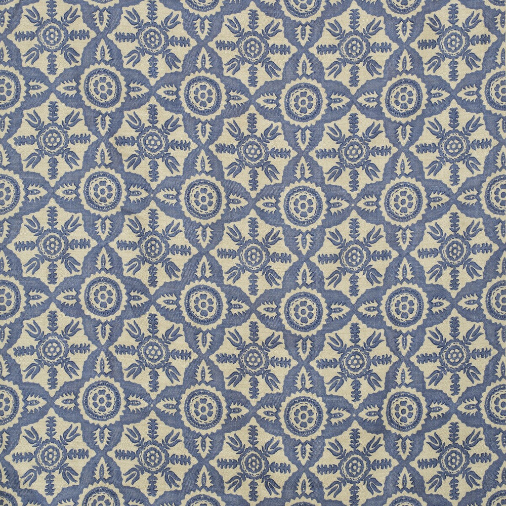 Rossmore Indigo Indigo by Lee Jofa Designer Fabric BLITHFIELD LINEN - 100% United Kingdom Horizontal: 10.5 and Vertical: 11 52.75 - Swanky Fabrics -