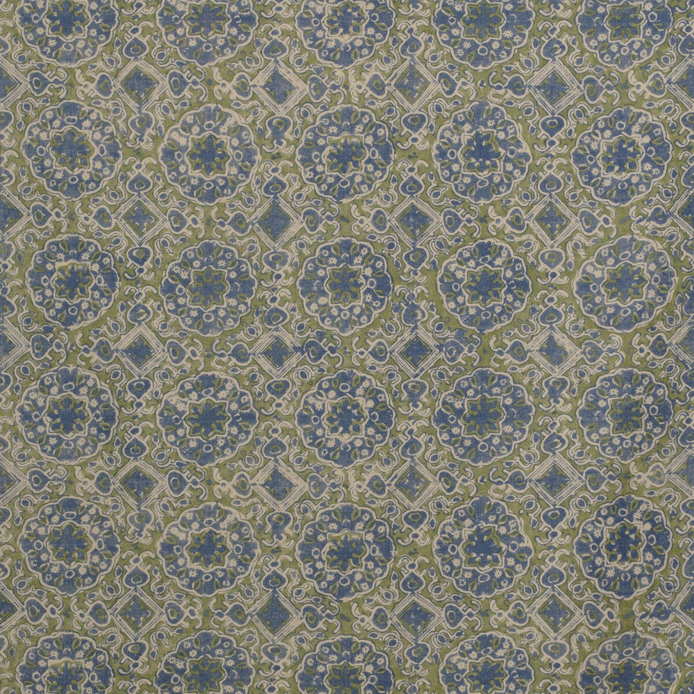 Ashcombe Blue/Green by Lee Jofa Designer Fabric BLITHFIELD LINEN - 100% Thailand Horizontal: 10.5 and Vertical: 31.5 52.5 - Swanky Fabrics -
