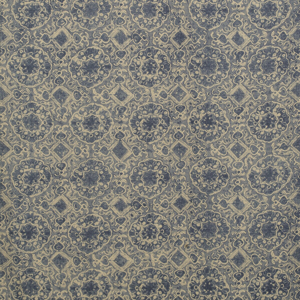 Ashcombe Blue by Lee Jofa Designer Fabric BLITHFIELD LINEN - 100% Thailand - Horizontal: 10.5 and Vertical: 31.5 52.5 - Swanky Fabrics -
