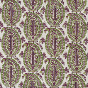 Anoushka Plum/Green by Lee Jofa Designer Fabric