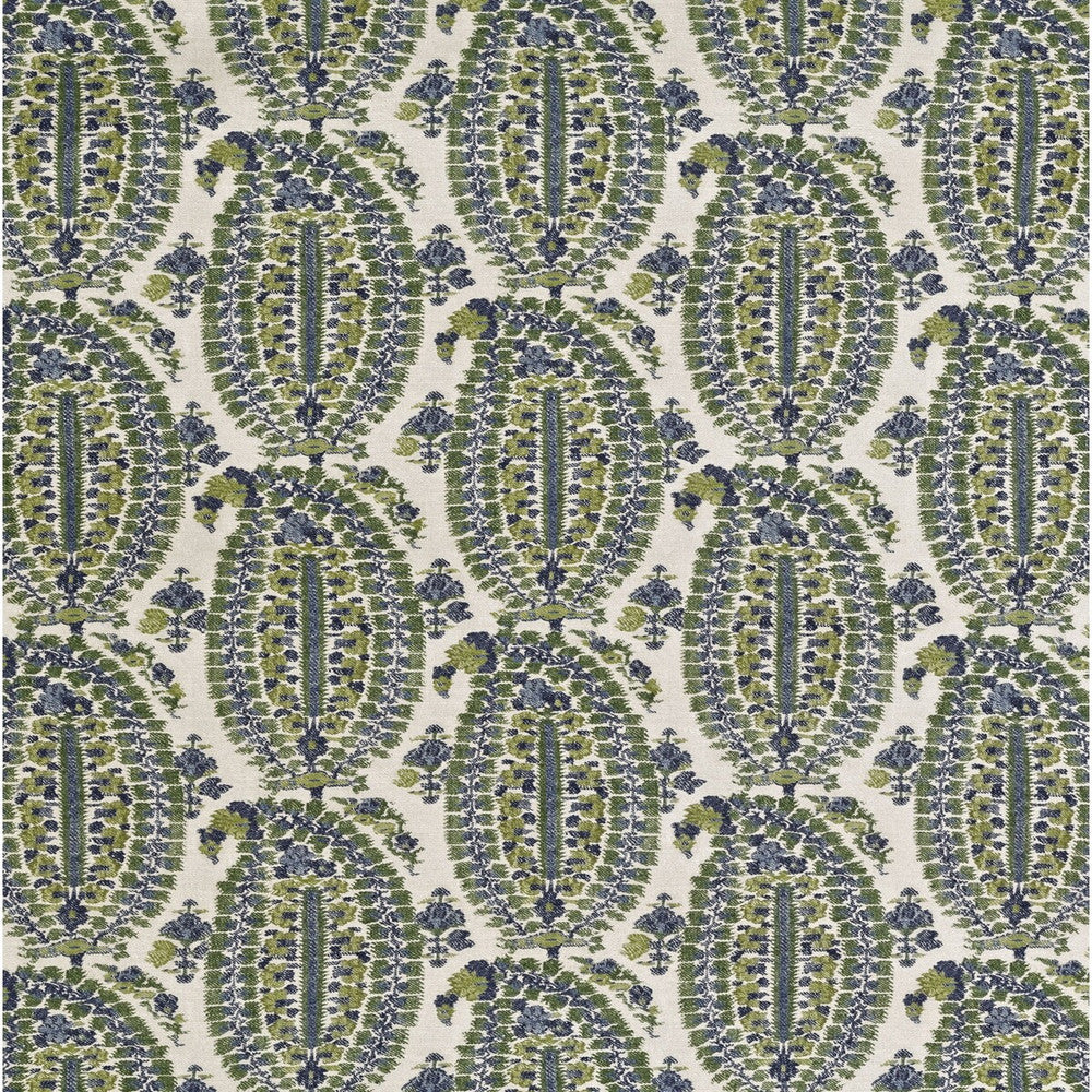Anoushka Blue/Green by Lee Jofa Designer Fabric BLITHFIELD LINEN - 51%;COTTON - 49% Italy MEDIUM Horizontal: 13.39 and Vertical: 20.08 53.54 - Swanky Fabrics -