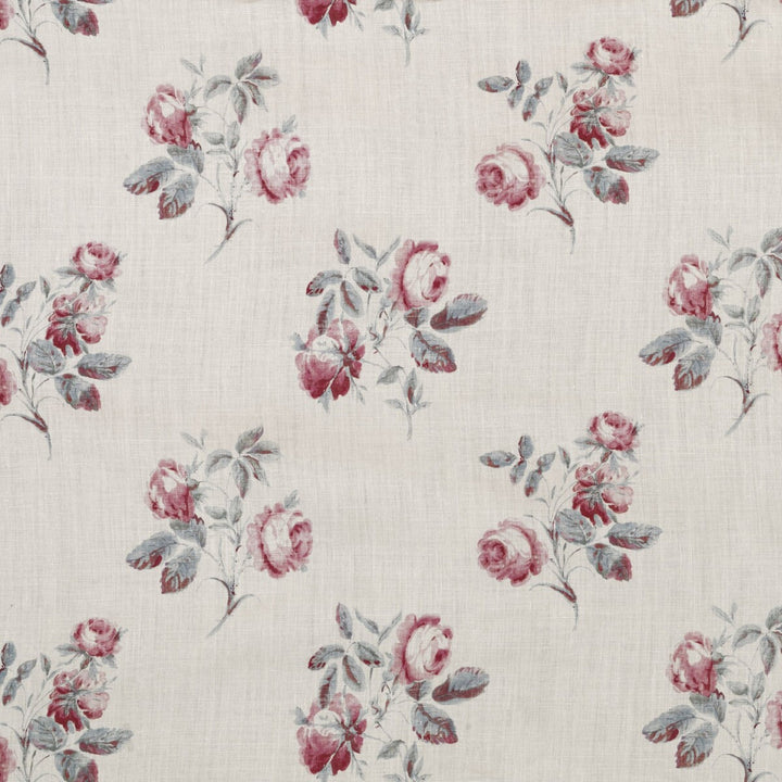 Simsbury Aqua/Pink by Lee Jofa Designer Fabric BLITHFIELD LINEN - 100% Thailand MEDIUM Horizontal: 25.98 and Vertical: 7.28 51.97 - Swanky Fabrics -