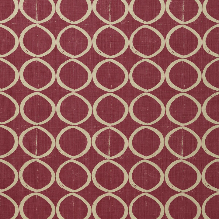 Circles Berry by Lee Jofa Designer Fabric BLITHFIELD LINEN - 100% United Kingdom HEAVY Horizontal: 13.4 and Vertical: 25.2 53.5 - Swanky Fabrics -
