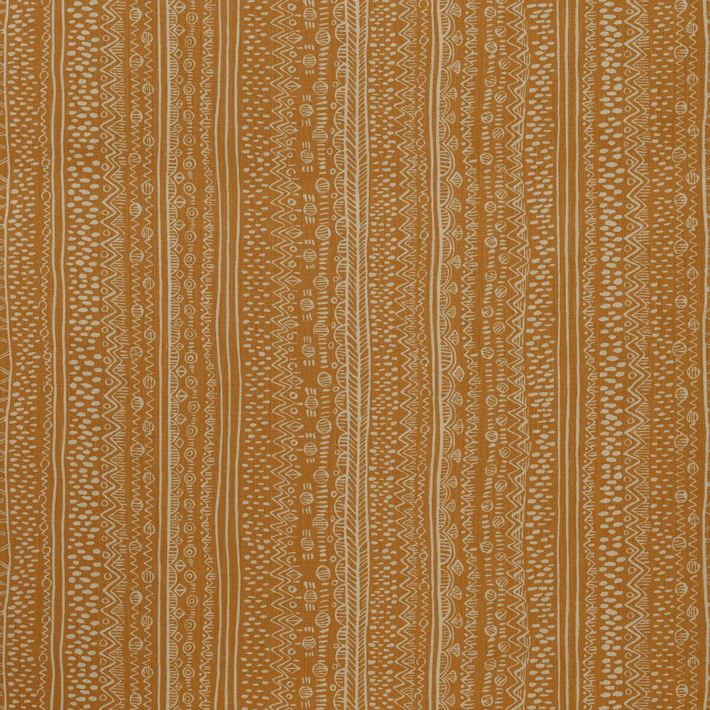 Kirby Tangerine by Lee Jofa Designer Fabric BLITHFIELD LINEN - 100% United Kingdom HEAVY Horizontal: 52.3 and Vertical: 25.1 52.3 - Swanky Fabrics -