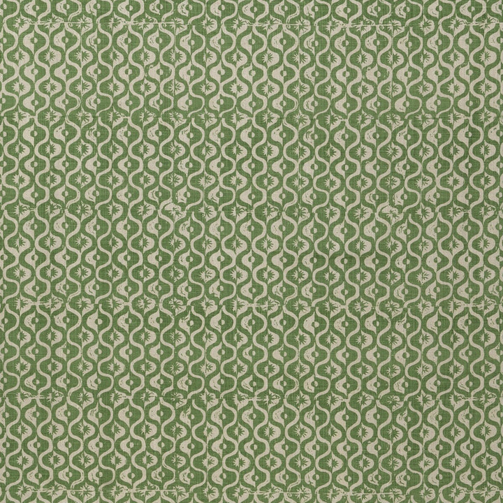Small Medallion Forest by Lee Jofa Designer Fabric BLITHFIELD LINEN - 100% United Kingdom HEAVY Horizontal: 17.1 and Vertical: 37.7 51.1 - Swanky Fabrics -