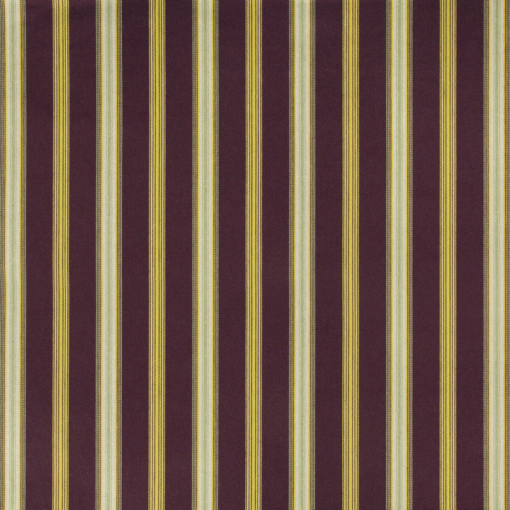 Canfield Stripe Aubergine by Lee Jofa Designer Fabric BLITHFIELD COTTON - 42%;VISCOSE - 30%;LINEN - 24%;POLYESTER - 4% Italy HEAVY Horizontal: 13.8 and Vertical: 0 54.3 - Swanky Fabrics -
