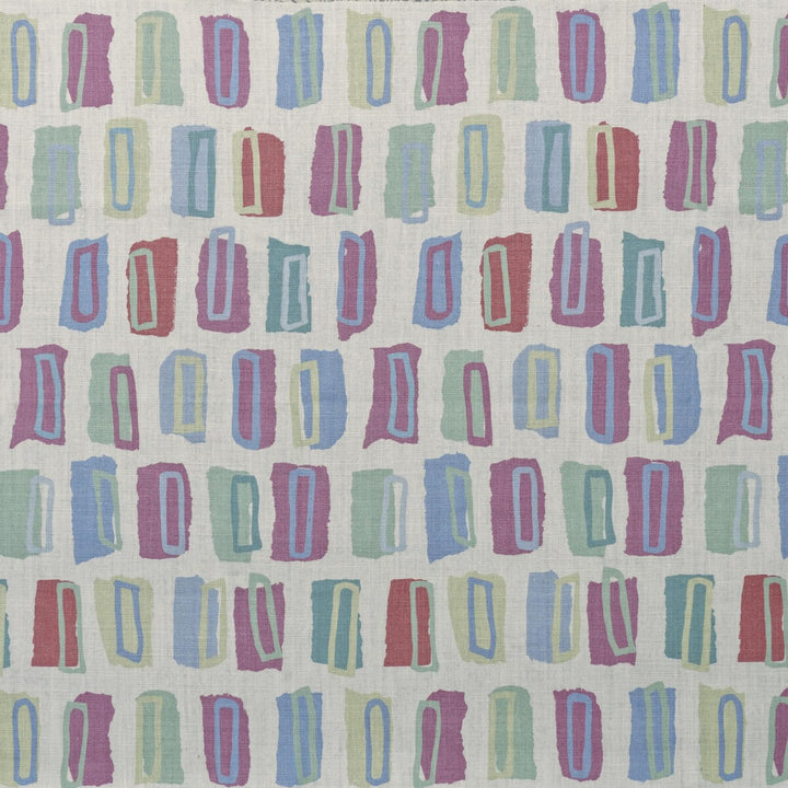 Hudson Blue/Rose by Lee Jofa Designer Fabric BLITHFIELD LINEN - 100% Thailand MEDIUM Horizontal: 13 and Vertical: 25.2 52 - Swanky Fabrics -