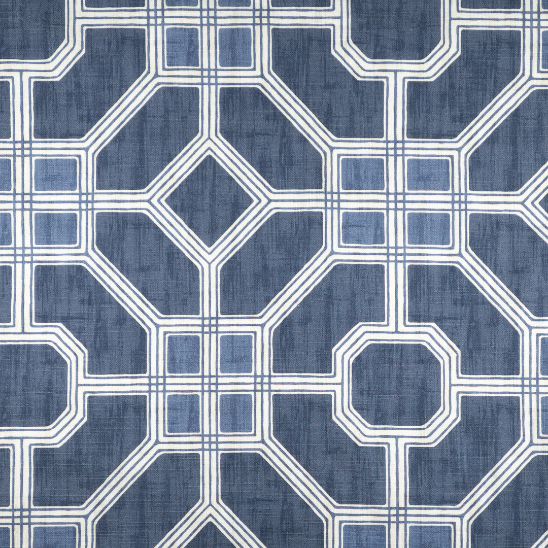 Bradley # 514 True Blue by Maxwell Designer Fabric Color Theory-Vol. X Twilight 100% COTTON SPAIN V-13.5" H-13.5" 54" - Swanky Fabrics -