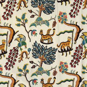 Fables - Jawahar Crewel/Blue / Multi Bh 00010031 by Old World Weavers Designer Fabric