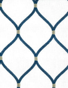 Bimini Ivory Navy by Norbar Designer Fabric